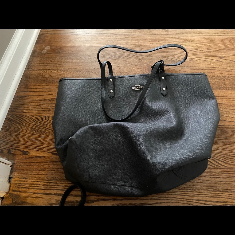 Coach tote - navy blue - medium/large size